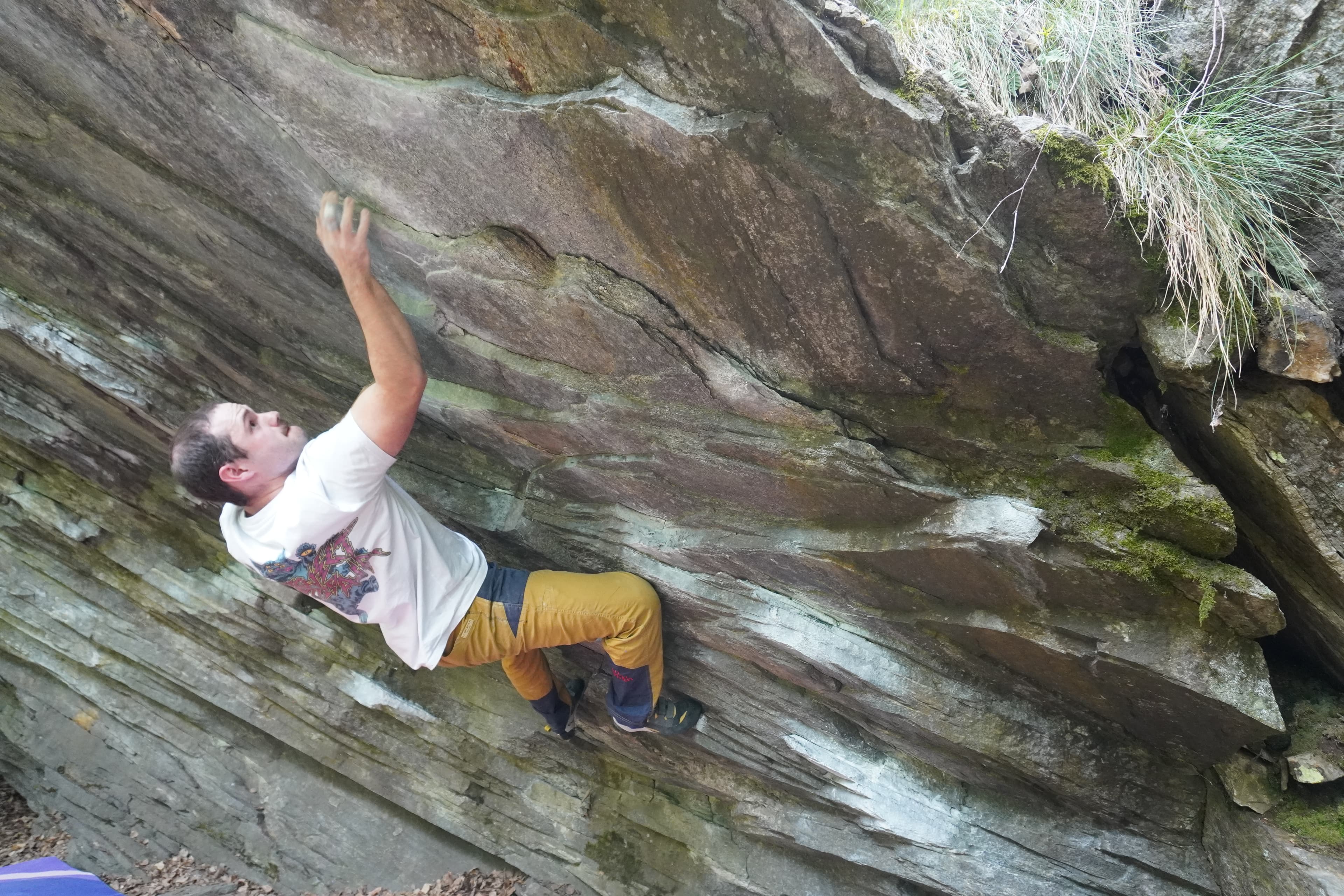 I like climbing small rocks